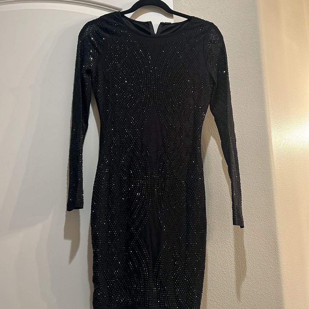 Sparkly black dress